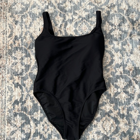 NWT JCrew Ribbed squareneck one-piece bathing suit size 12 - Picture 1 of 5